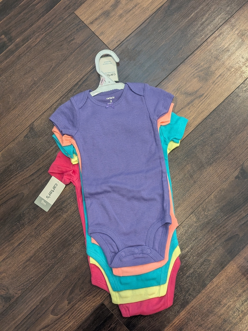 NWT Carter's Bright Shortsleeve Bodysuits (Multi-Pack)